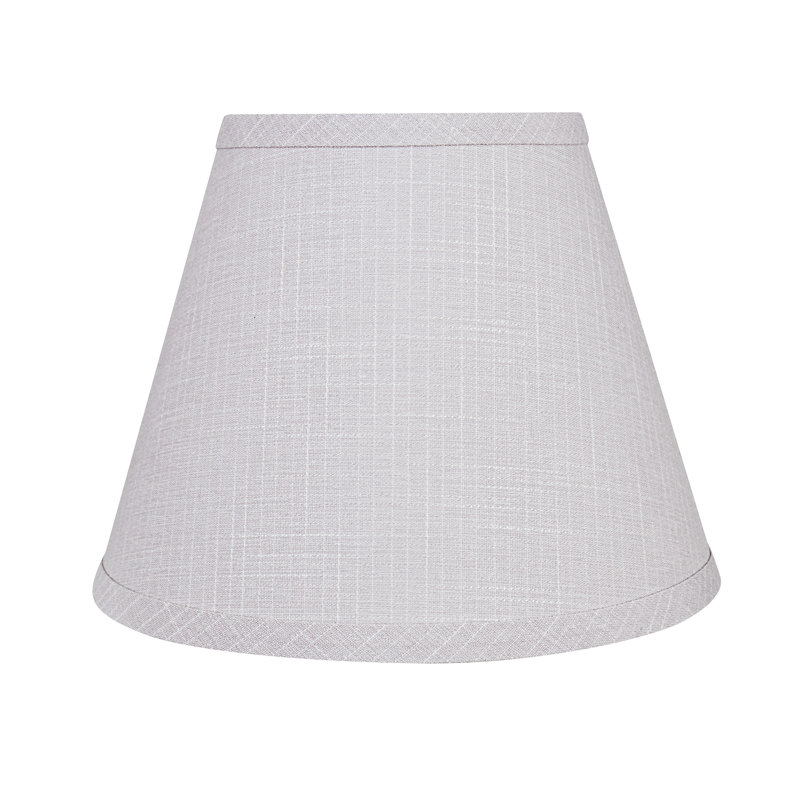 Abat-jour empire en lin gris clair