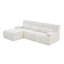 Canapé modulaire moderne de 98 po sans canapé en forme de L Canapé confortable pour le salon, beige-133232902-133232903