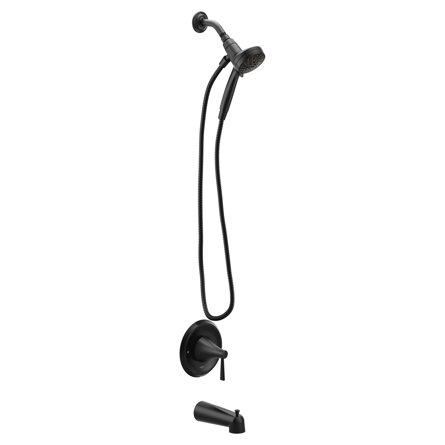 Moen Ronan Single Handle Tub/Shower with Magnetix Rainshower, Valve Included