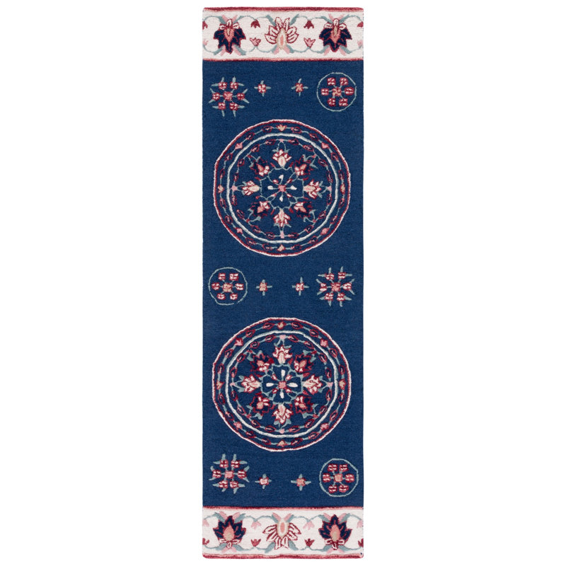 Cylie Hand Tufted Wool Floral Rug, Runner 2'3" x 8'