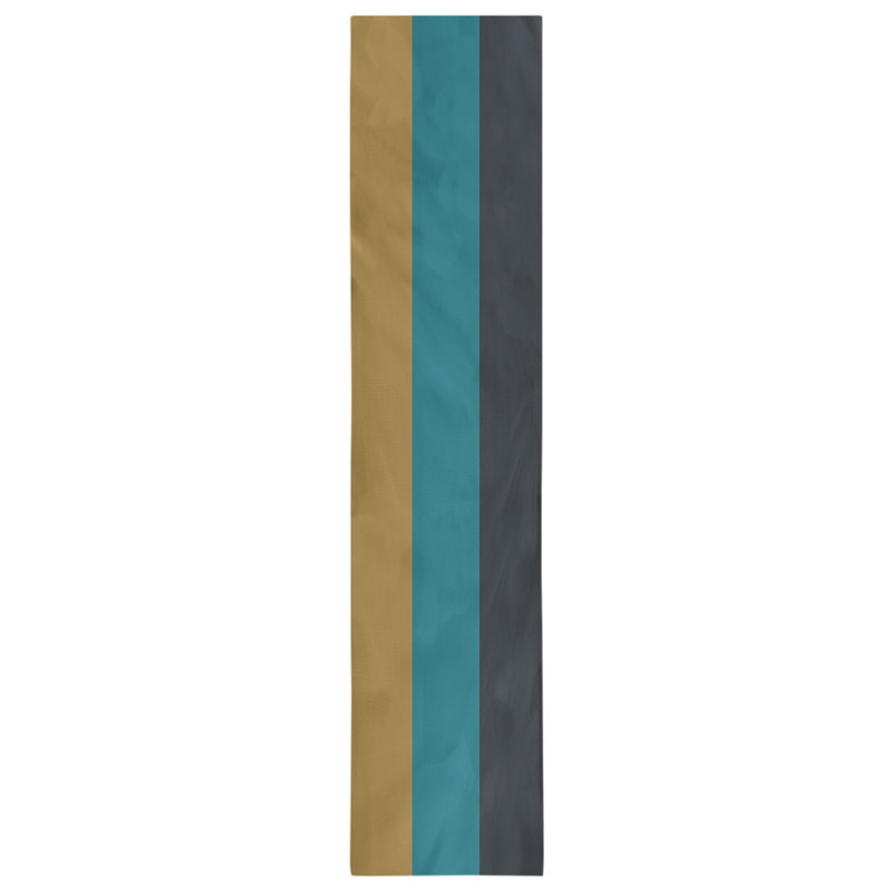 Cleveland Throwback Football Stripes Table Runner, 72" L x 16" W, Cotton Blend