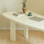 Bureau courbé beige et blanc en bois massif-1837403881-1837403796