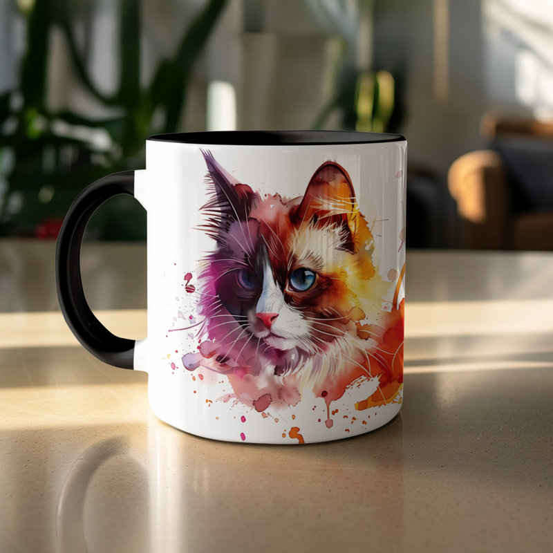 Ceramic Coffee Mug, 2, Black