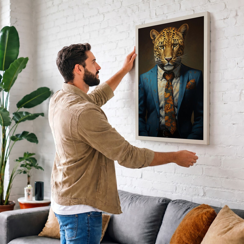 Wild Formal Modern - Print, 24x16 - 61.0 x 40.6 cm, Cream Border
