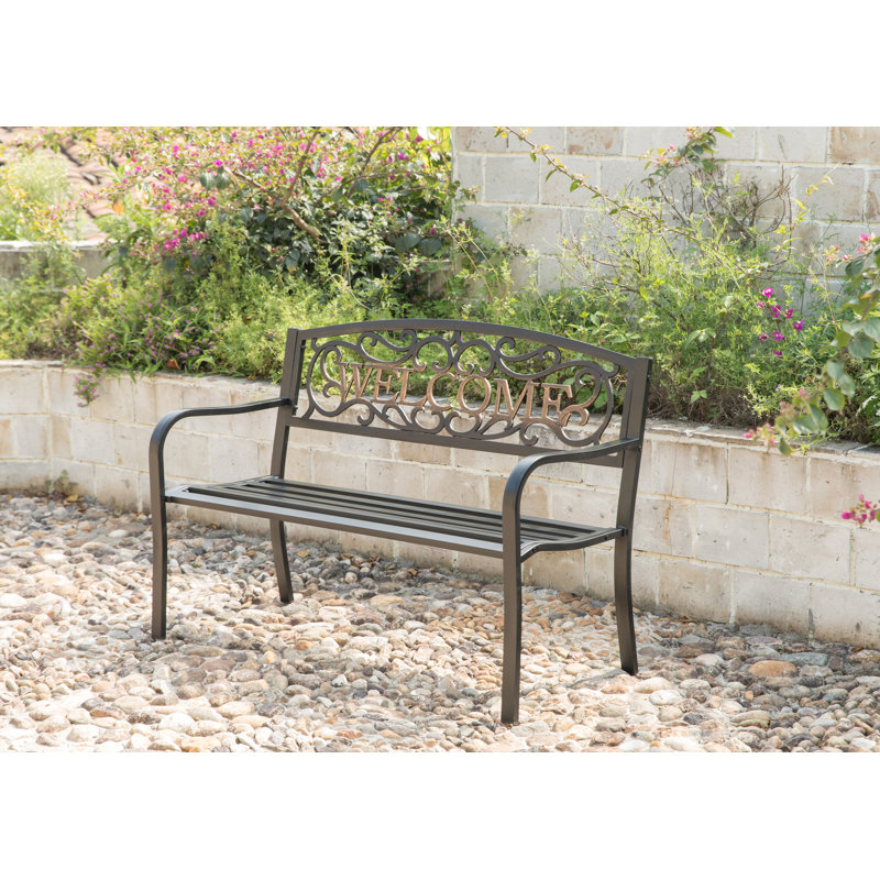 Banc de jardin en acier durable Amerigo