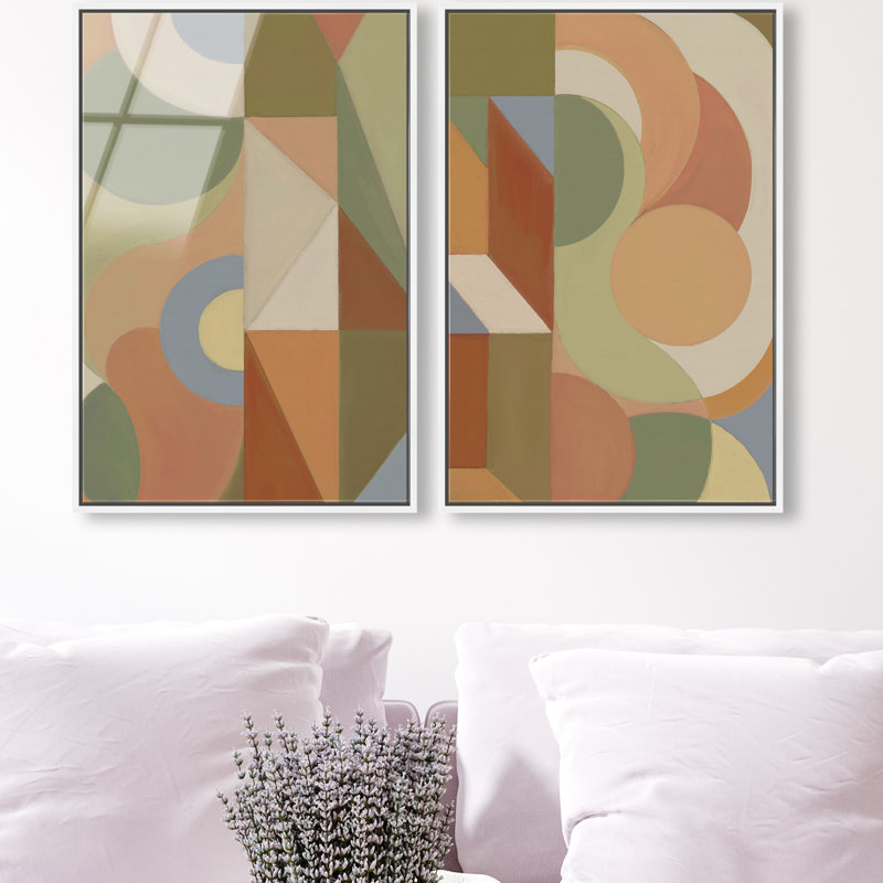 Adore You Set Set by Oliver Gal, 92"H x 62"W, White Floater Frame