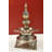 Handmade 14-Inch Southern Peacock Lamp in Brass – Seven-Wick Hoysala Style Diya, Majestic Hindu Ritual & Decorative Lighting
