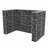 Garbage Can Storage Trash Can Enclosure Galvanized Steel Wire Mesh