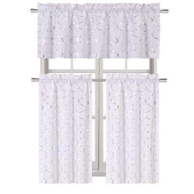 Chevonne Geometric Tailored Kitchen Curtain