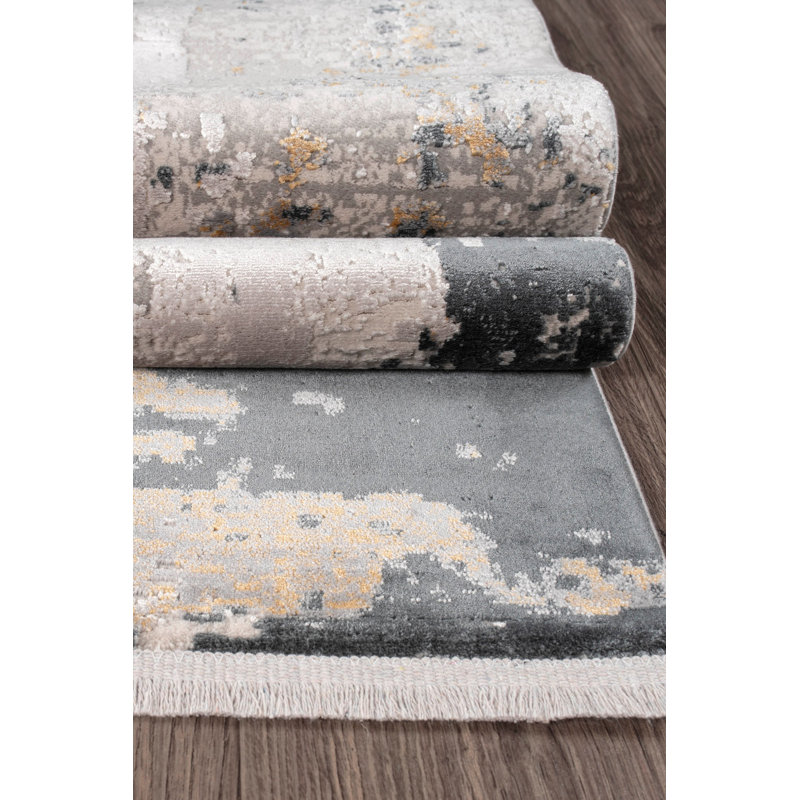 Luxurious Woven Carpet, 6.6 x 9.5 Feet, Cream Color | Viscose & Acrylic Blend, 2.5 Lbs/Sq Ft, 0.3 in Pile Height | 1,500,000 Thread Points for Ultimate Comfort | Easy to Vacuum, Spot Clean Only, Not Machine Washable
