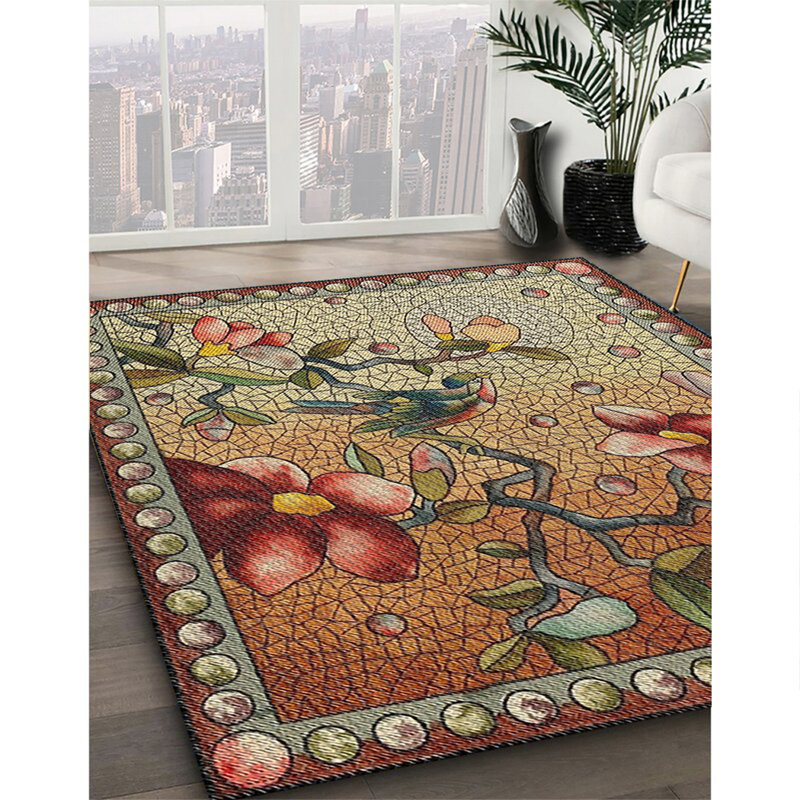 Geometric Indoor Rug, Square 8'