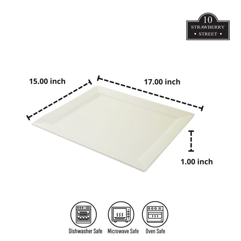 Plateau rectangulaire 17 po x 15 po Whittier