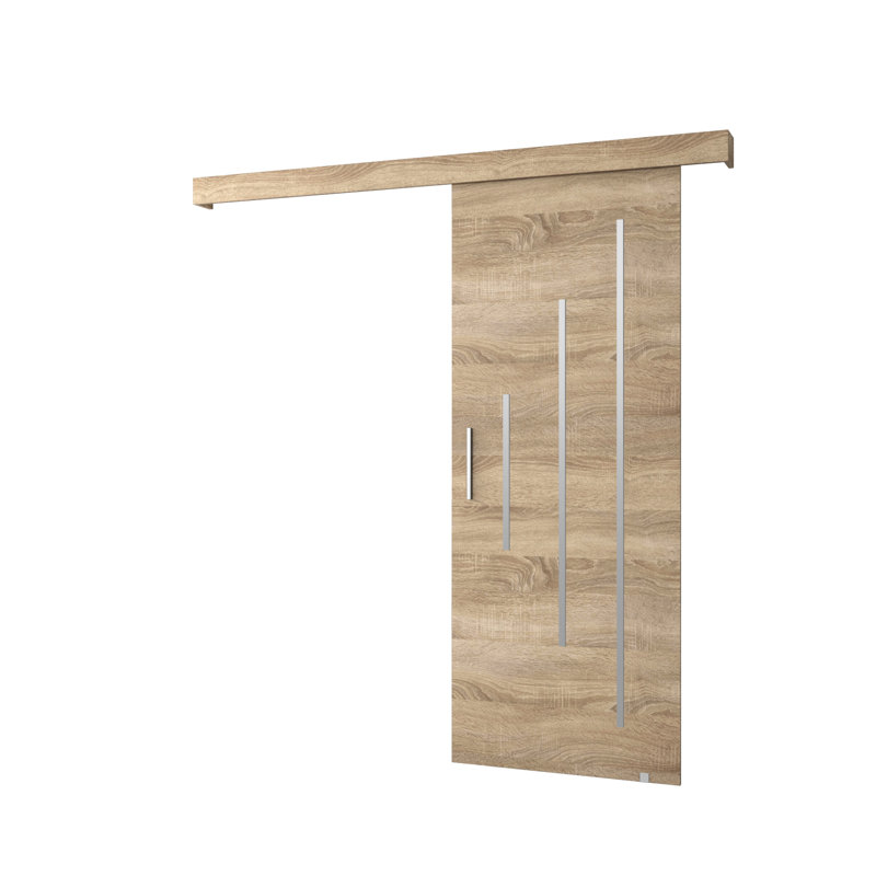 Salwador Y sliding doors with self -closing mechanism, Ash