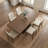 Modern Extendable Wooden Dining Table for 4-10 People with Black Double Pedestal Base, Large Kitchen and Dining Room Table-1316542348-1316542349