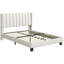 Upholstered Bed Frame with Channel Tufted Headboard-77082585-109411455