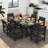 6 - Person Reata Rectangular  Outdoor Dining Set with 6 Chairs All Weather Use-342611570