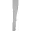 WM445 - H 3 1/4 po x P 5/8 po x L 96 po, boîtier en PVC TrueCraft, blanc