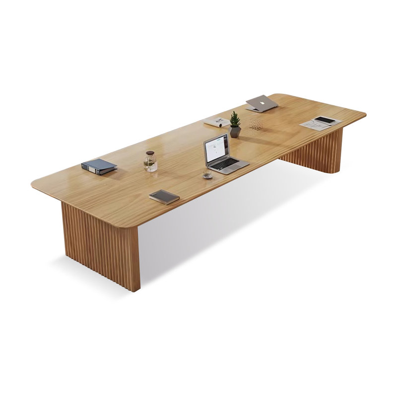 Table de conférence Burlywood, H 29,53 po x L 118,11 po x l 39,37 po, Naturel