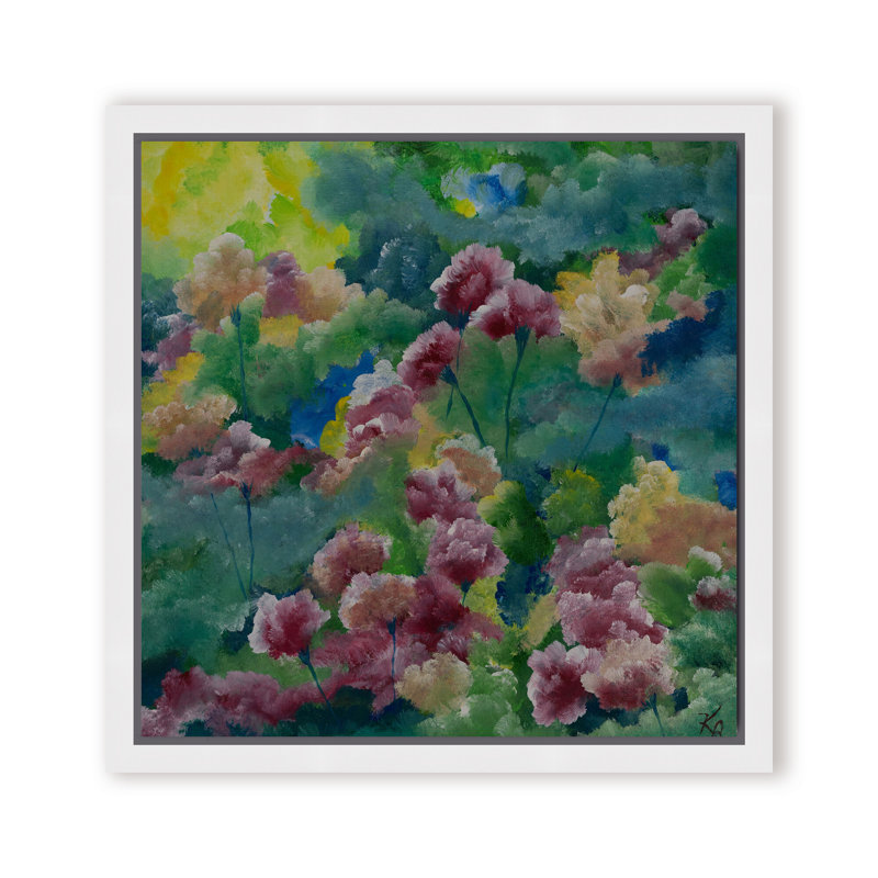 Nature Inspired "Petals of Spring" Canvas Wall Art By , 30" H x 30" W, Framed Canvas, Beige