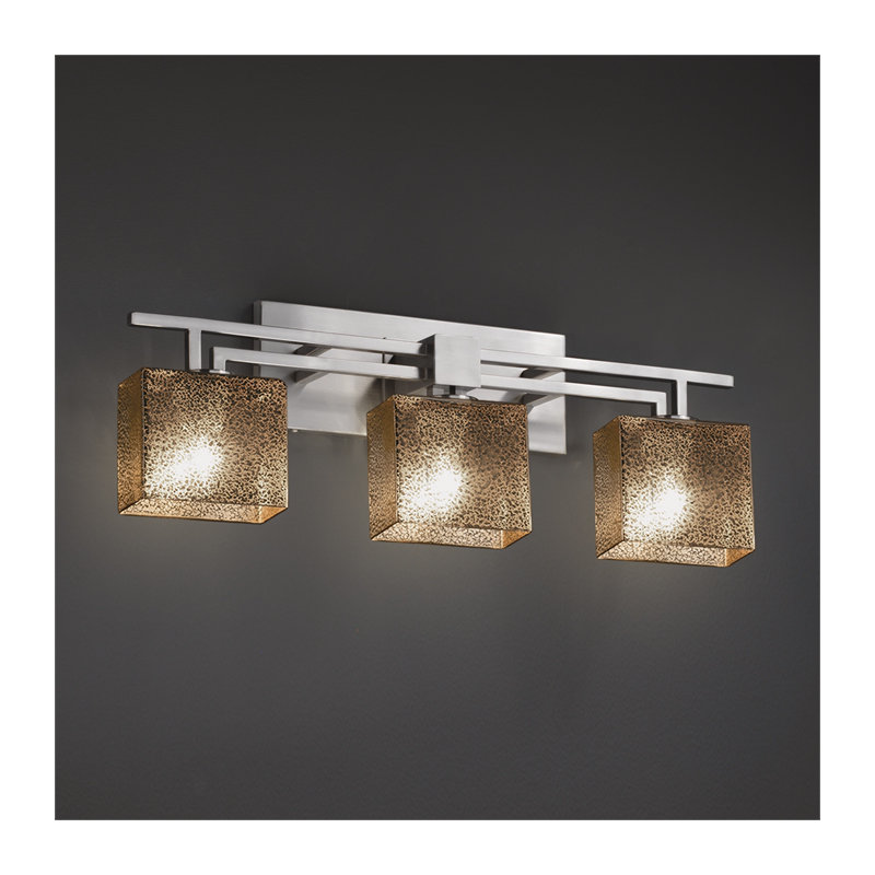 Éclairage pour meuble-lavabo 3 lumières Casson, Chrome poli, Tissage