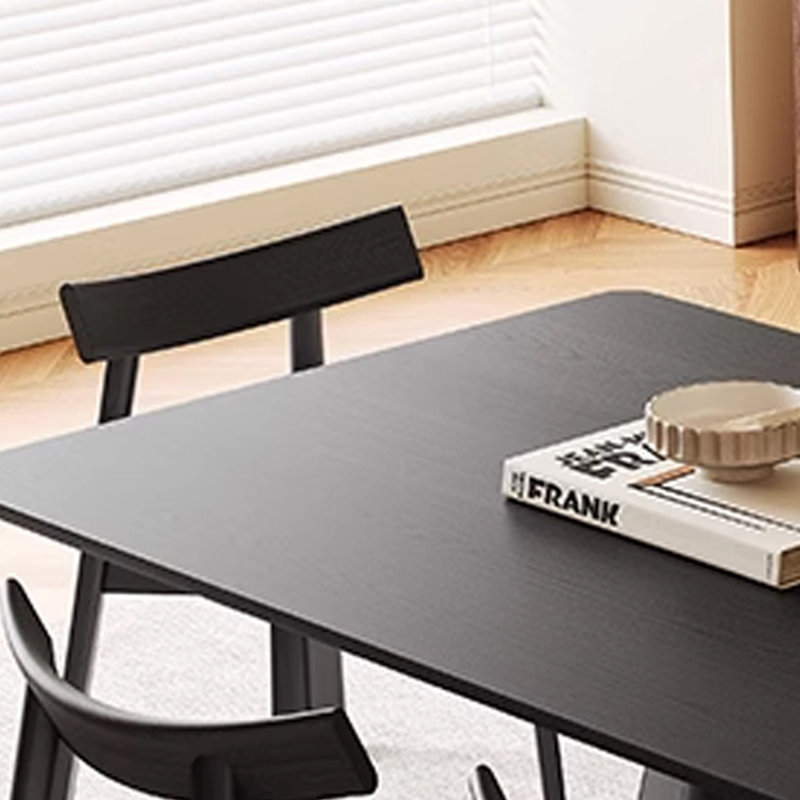 Ensemble de salle à manger rectangulaire en bois massif de style français rétro, H 29,53 po x L 59,06 po x l 31,5 po