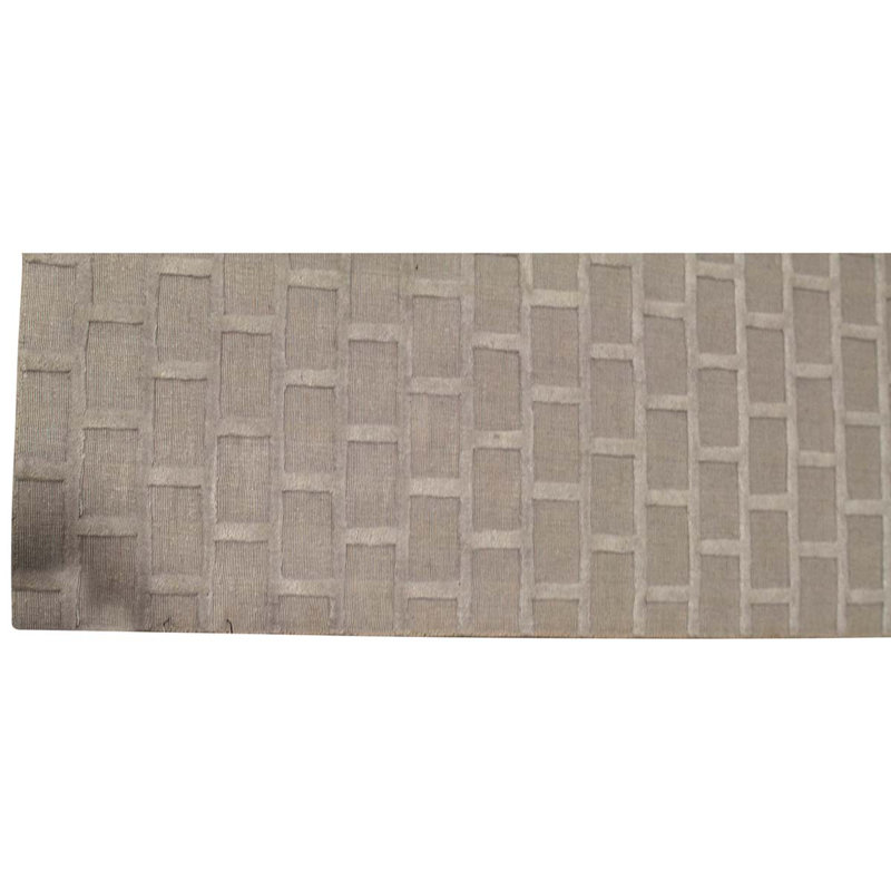 Geometric Area Rug in Light Brown