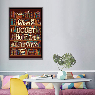 Bibliothèque par Risa Rodil - reproduction d'art textuel