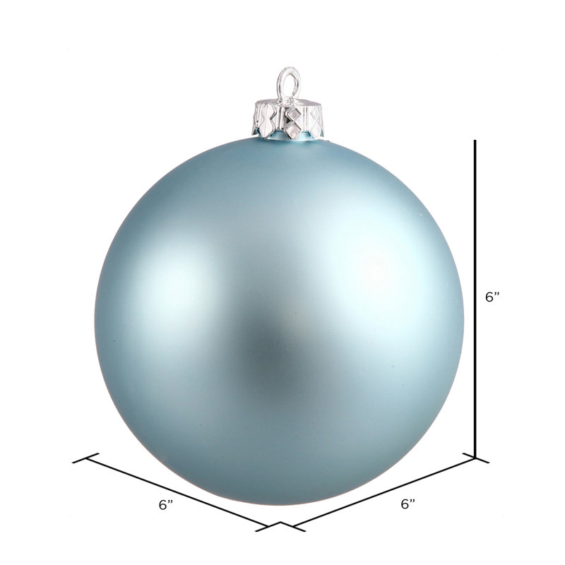 Ornement boule à boule percée uv sequin, Bleu pastel