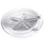 Sand Dollar Round Glass Platter