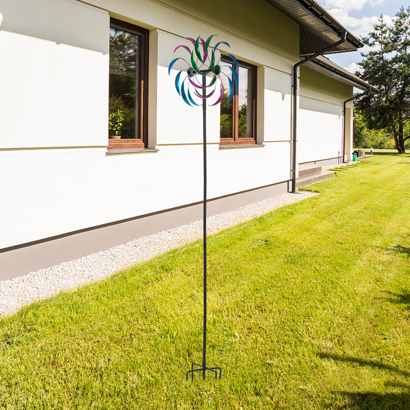 79 in Groh Metal Garden Wind Spinner, Multicolor