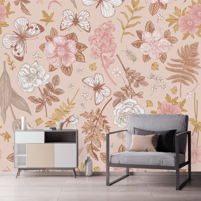 Peel & Stick Floral Wall Mural