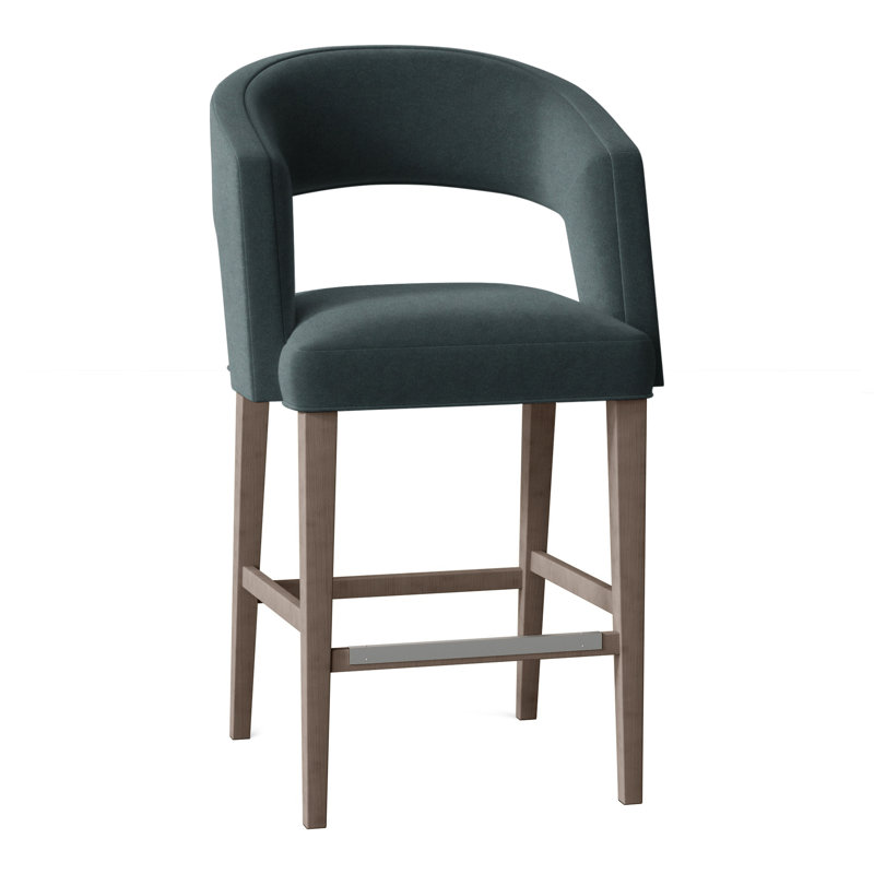 Bryant Upholstered Stool with Solid Wood Frame, Sage (8789 30), Mica