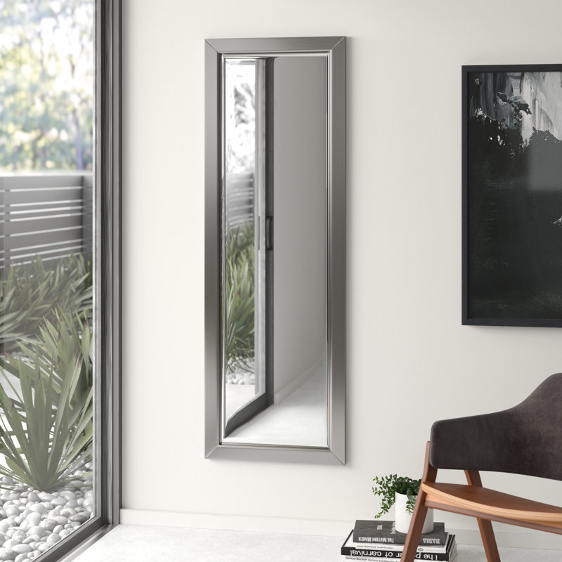 Dematteo Wood Flat Mirror, 62.5" x 24.5"