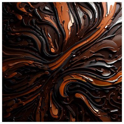 Toile tendue à motif de tourbillons liquides