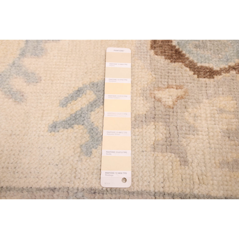 Tapis ivoire moderne Oushak 8 pi 0 po x 10 pi 0 po