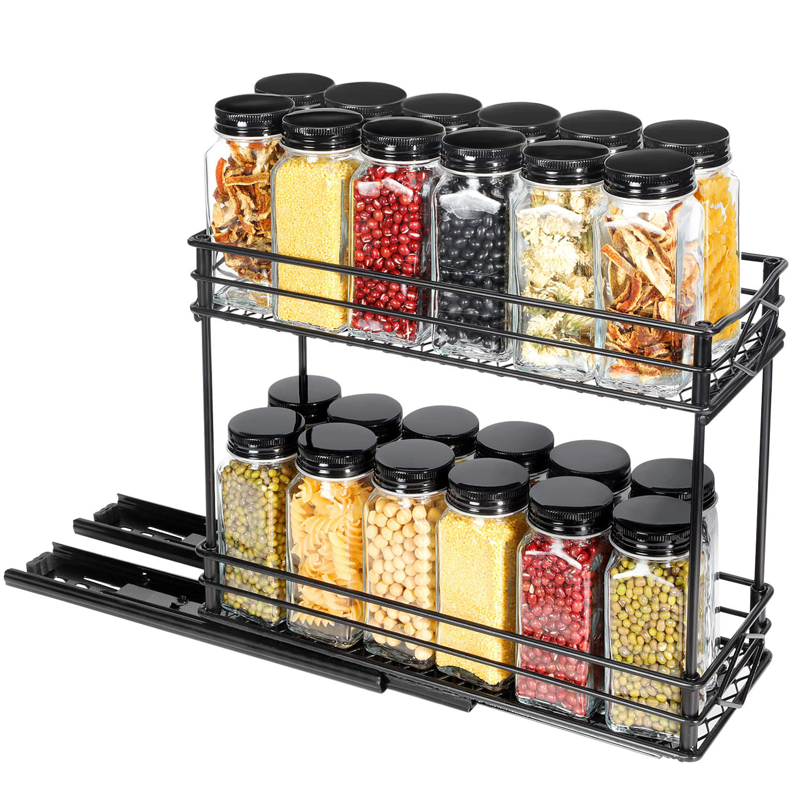 Prep & Savour 3-Layer 18 Jar Spice Rack