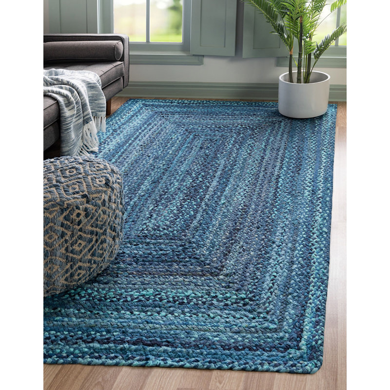Branton Cotton Southwestern Indoor Rug, Rectangle 9' x 12'