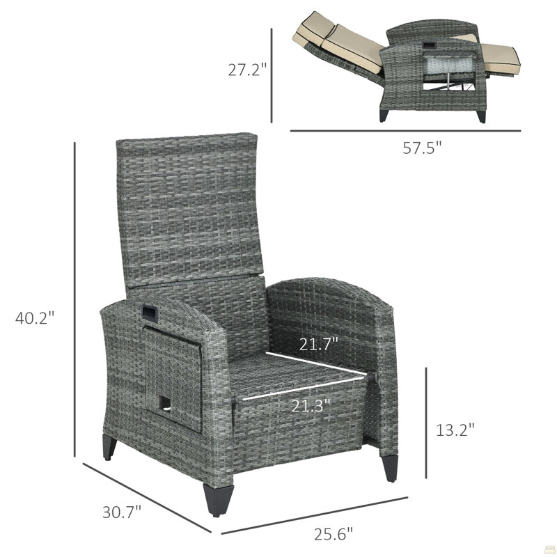Méridienne inclinable, Fauteuil inclinable d'extérieur