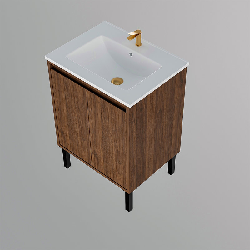 Meuble-lavabo de salle de bain sans lavabo