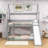 Lacrescenta Twin Over Twin Standard Bunk Bed with Slide-1655909633