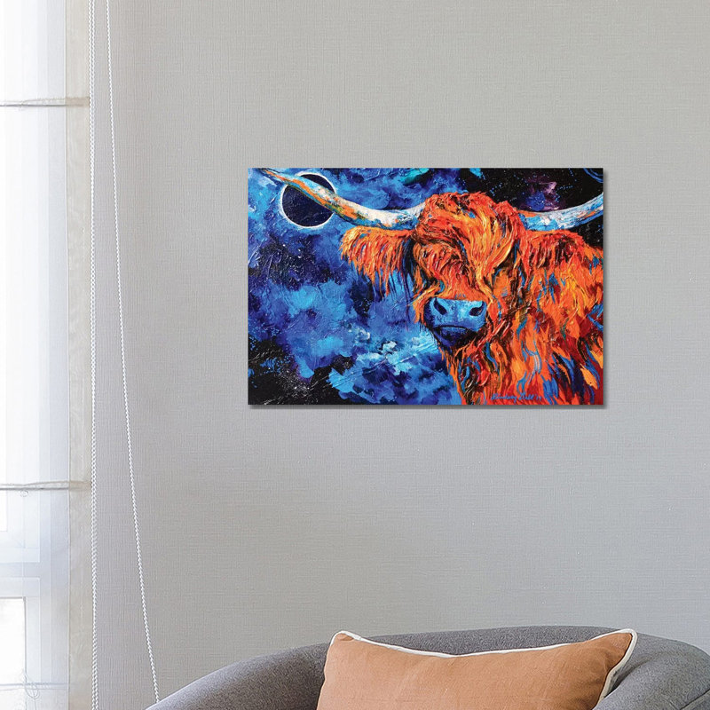 Total Eclipse Of Highland by Lindsey Dahl - Wrapped Canvas Painting, 66.04 cm H x 45.72 cm W x 1.91 cm D