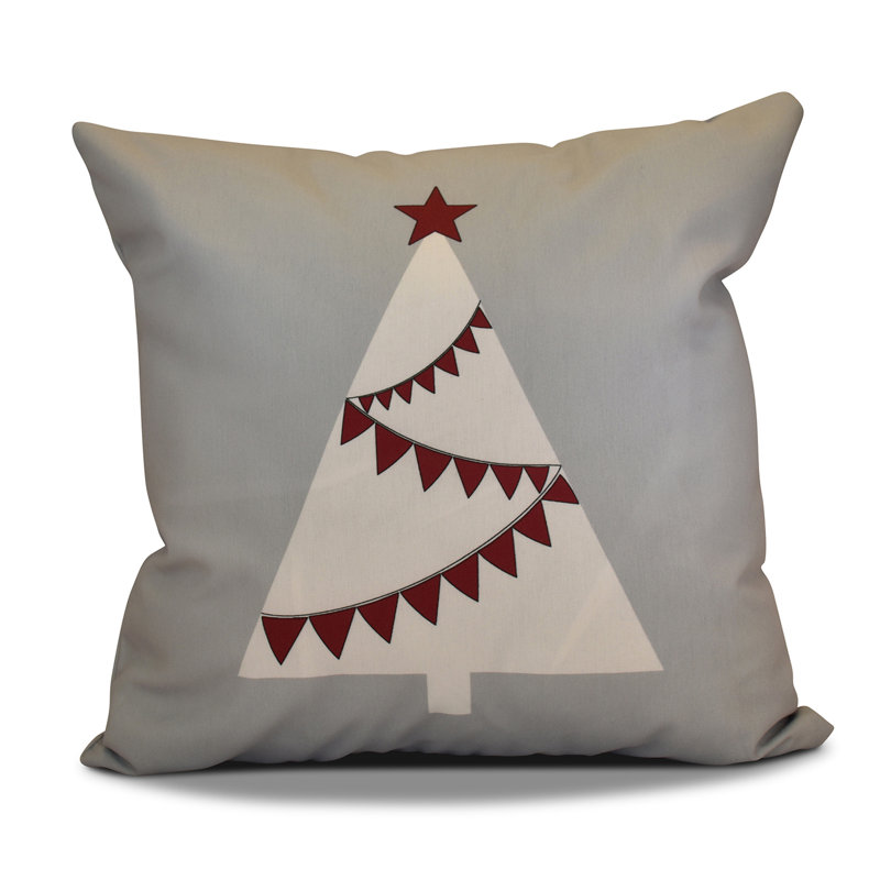 Jump For Joy Reversible Throw Pillow, 26" H x 26" W, Gray