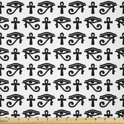 Ciceklic Egyptian Hieroglyphic Multi-Purpose Fabric