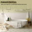 Baignoire de trempage autoportante 70,1 po x 35,4 po