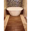 Carreaux de sol et de mur en mosaïque de cailloux de mer naturels brun clair 12 po x 12 po