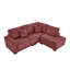 Canapé modulaire réversible en L 93 po-697624581