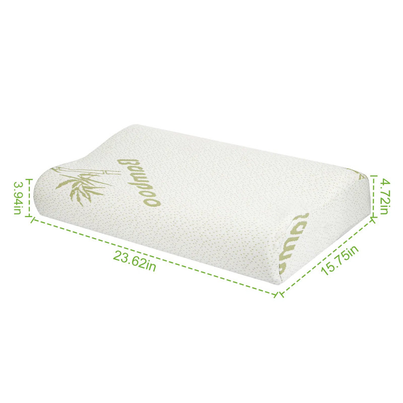 Coussin cervical en mousse viscoélastique en bambou