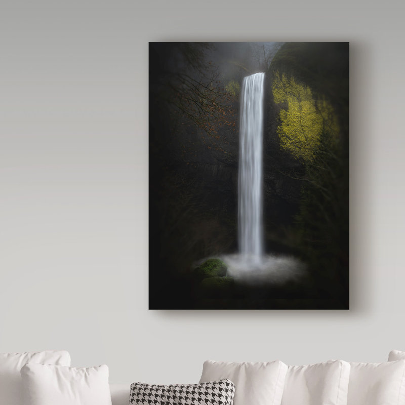 'Latourell Falls' Photographic Print on Wrapped Canvas, 19" H x 14" W x 2" D