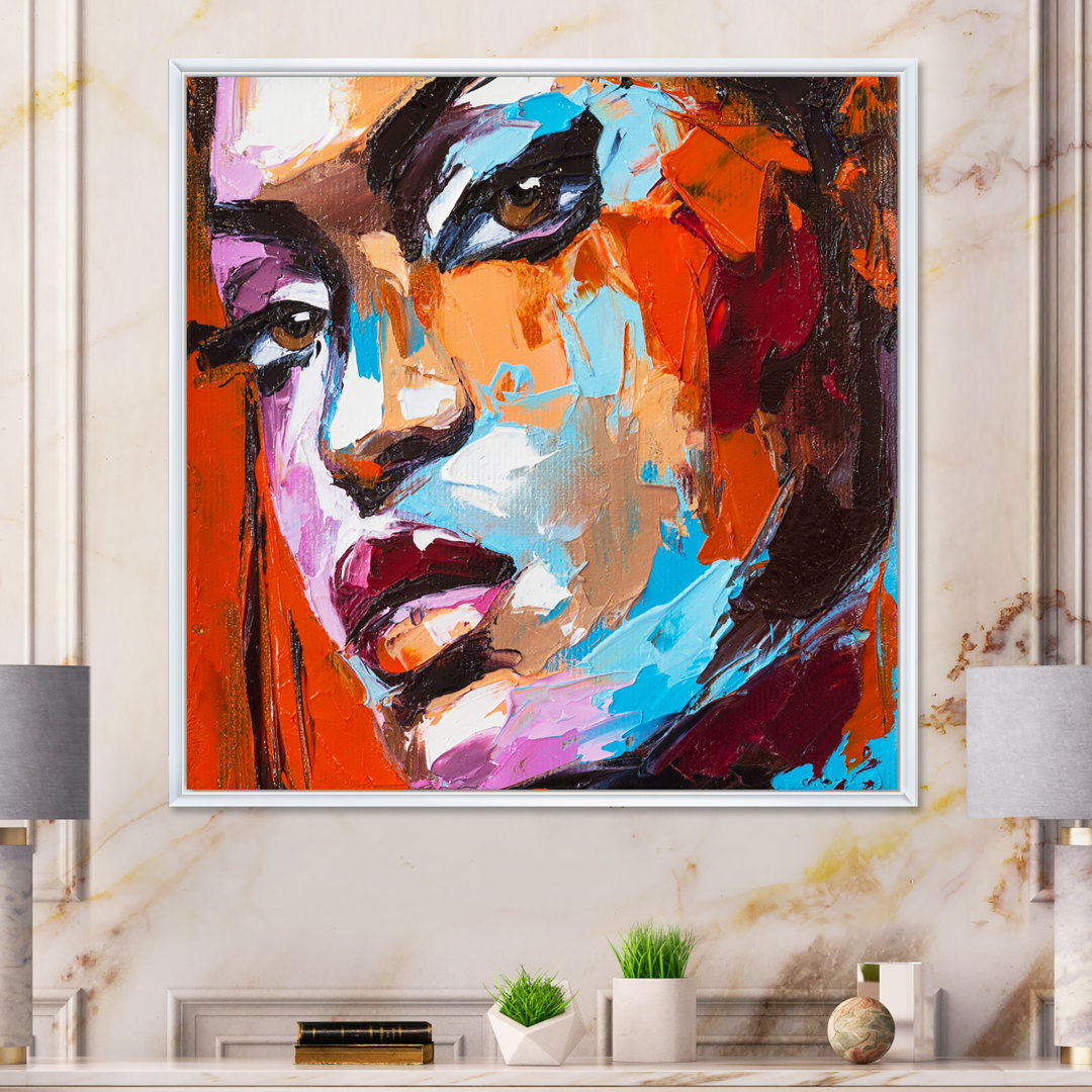 " Colorful Fantasy Portrait Of A Young Woman " Painting Print Mercer41 