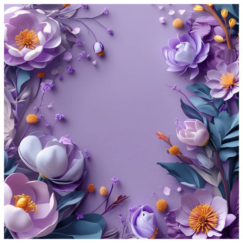 Housses de couette à arrangement floral mauve, Très grand lit